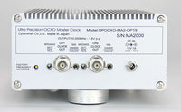 MA2 Series Ultra Precision OCXO 10MHz Master Clock ( 2 output / EXT DC power model /  With front acrylic panel )